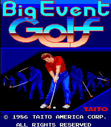 Big Event Golf (US) Title Screen